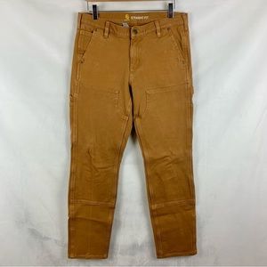 Carhartt Straight Leg Work Pants in Brown